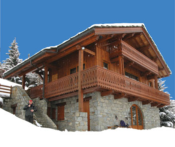 Ski in, ski out chalet by the piste, chalet Joie de Vie